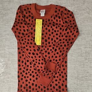 Hanna Andersson Red and Black Kids Pajama Set